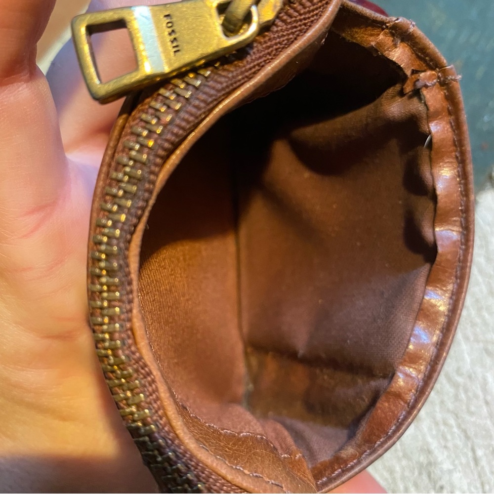 Small FOSSIL Wallet | Leather | Brown | - Picture 8 of 11